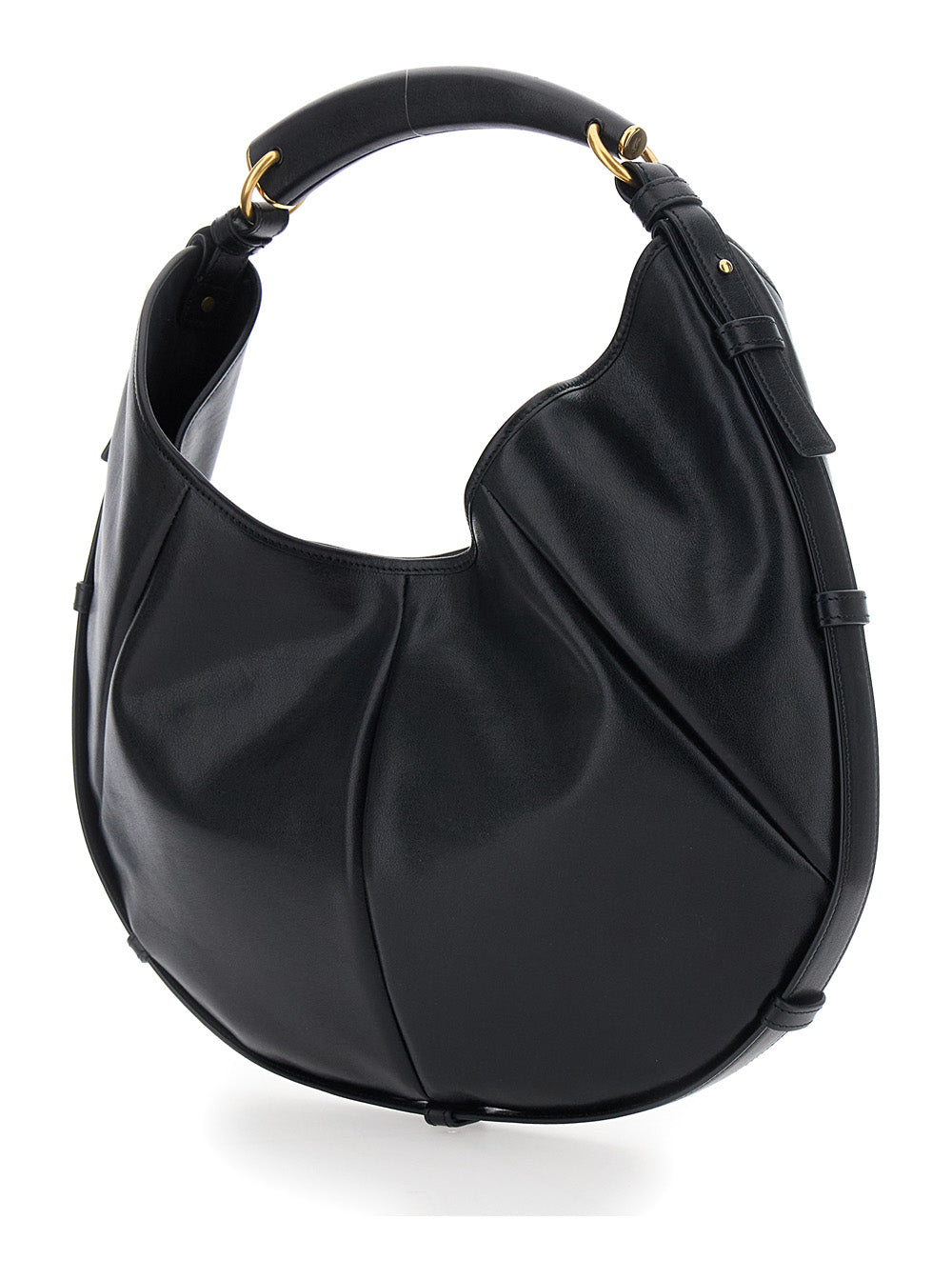 SAINT LAURENT Saint Laurent Women Medium Mombasa Supple Calfskin Semi Shiny And Leather Covered Handle