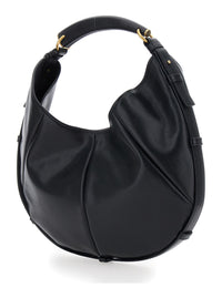 SAINT LAURENT Saint Laurent Women Medium Mombasa Supple Calfskin Semi Shiny And Leather Covered Handle