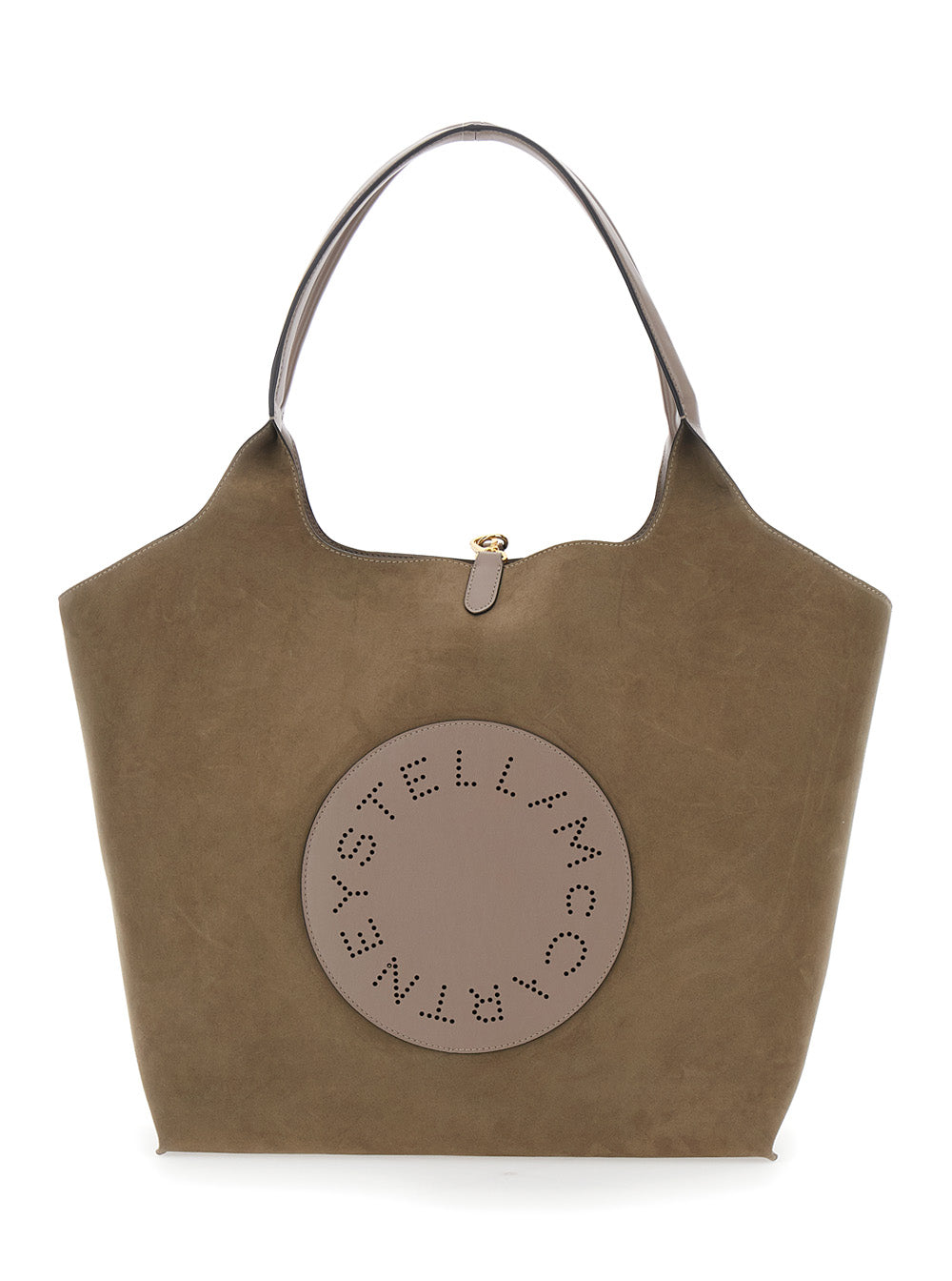 STELLA MCCARTNEY Stella Mccartney Women Logo Reversible Tote Bag Alter Mat And Alter Suede In Polyester Beige Unisex