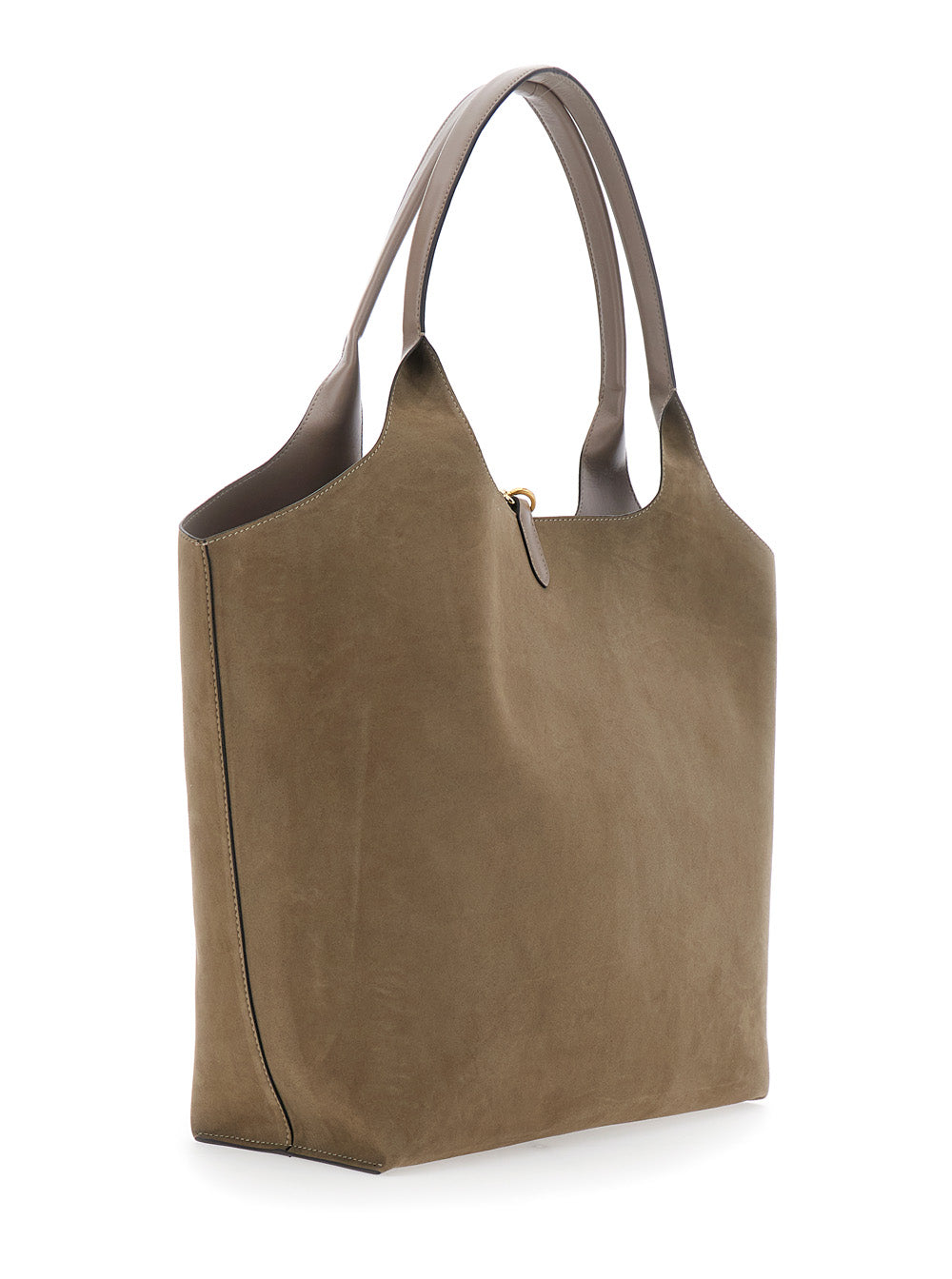 STELLA MCCARTNEY Stella Mccartney Women Logo Reversible Tote Bag Alter Mat And Alter Suede In Polyester Beige Unisex