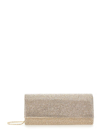 TWENTY FOURHAITCH Twenty Fourhaitch Women French 75 Clutch Full Strass With Thin Metallic Shoulder Strap For Women
