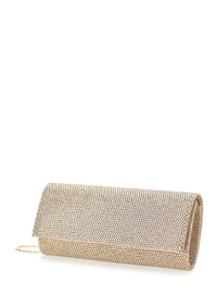 TWENTY FOURHAITCH Twenty Fourhaitch Women French 75 Clutch Full Strass With Thin Metallic Shoulder Strap For Women
