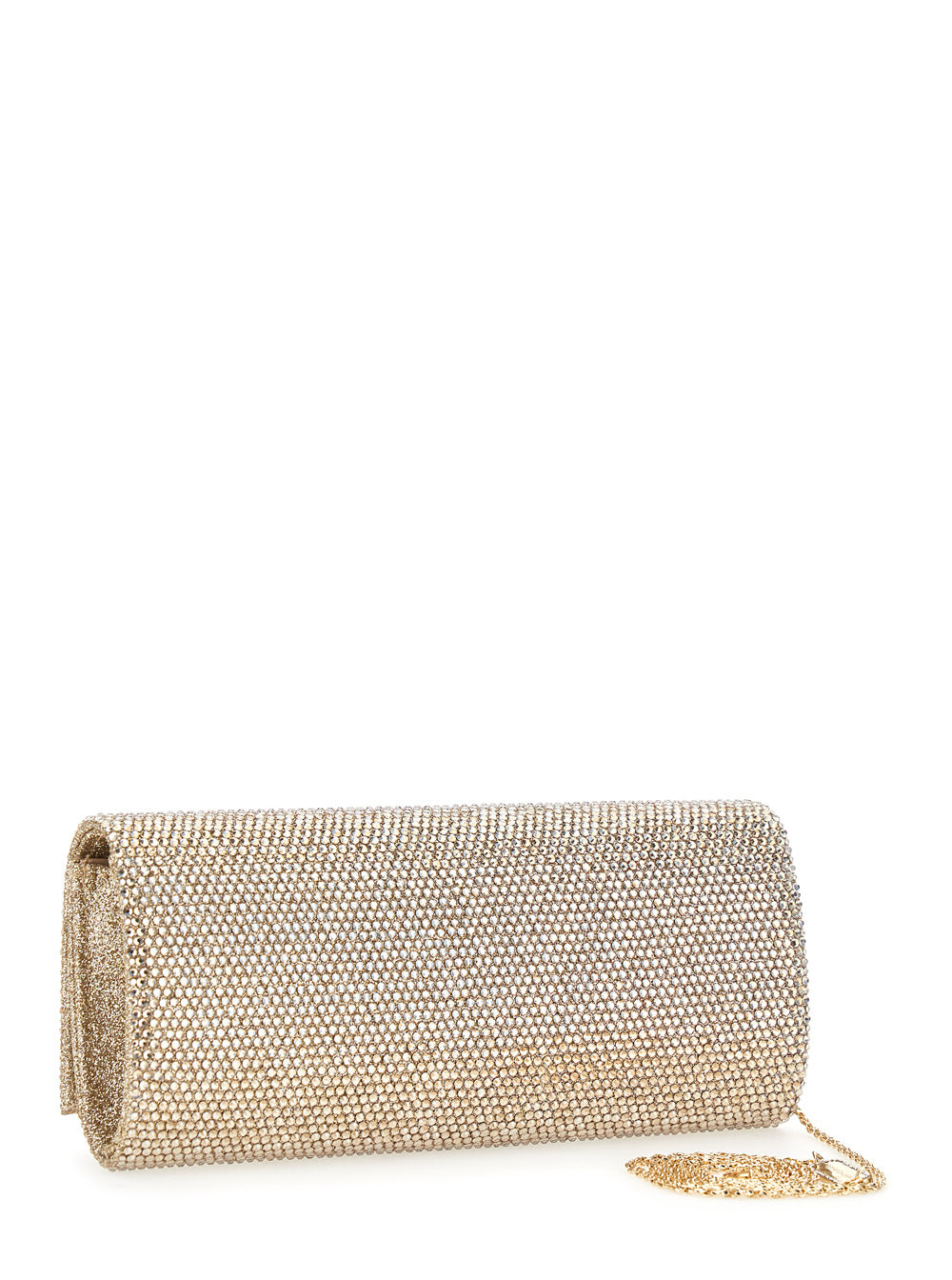 TWENTY FOURHAITCH Twenty Fourhaitch Women French 75 Clutch Full Strass With Thin Metallic Shoulder Strap For Women