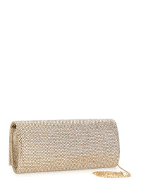 TWENTY FOURHAITCH Twenty Fourhaitch Women French 75 Clutch Full Strass With Thin Metallic Shoulder Strap For Women