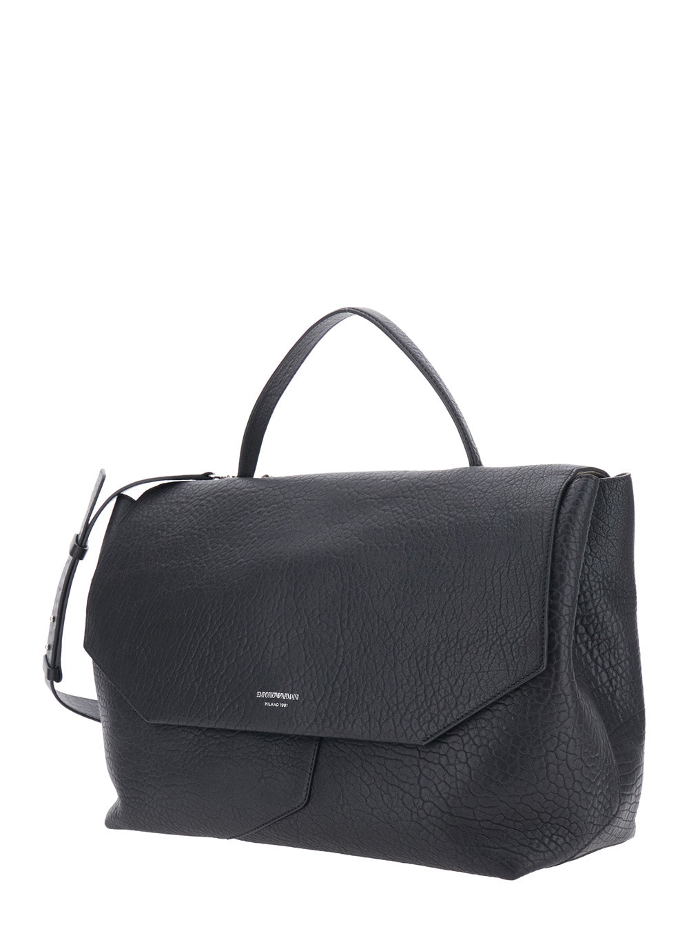 EMPORIO ARMANI Emporio Armani Women Handbag With Handles And 100% Black Leather For Women