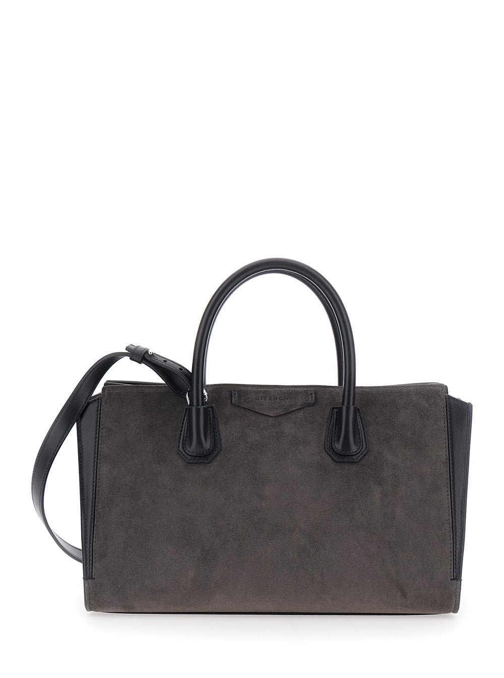 GIVENCHY Givenchy Women Handbag 'Antigona Small Bag' With Handles And Zip Closure In Gray Leather For Women