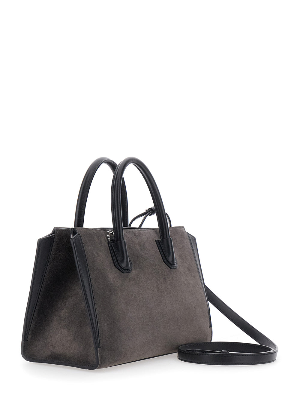 GIVENCHY Givenchy Women Handbag 'Antigona Small Bag' With Handles And Zip Closure In Gray Leather For Women