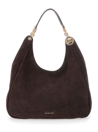 MICHAEL MICHAEL KORS Michael Michael Kors Women Ellie Large Tote Bag With Metal Details And Logo, In Leather, Brown, Woman