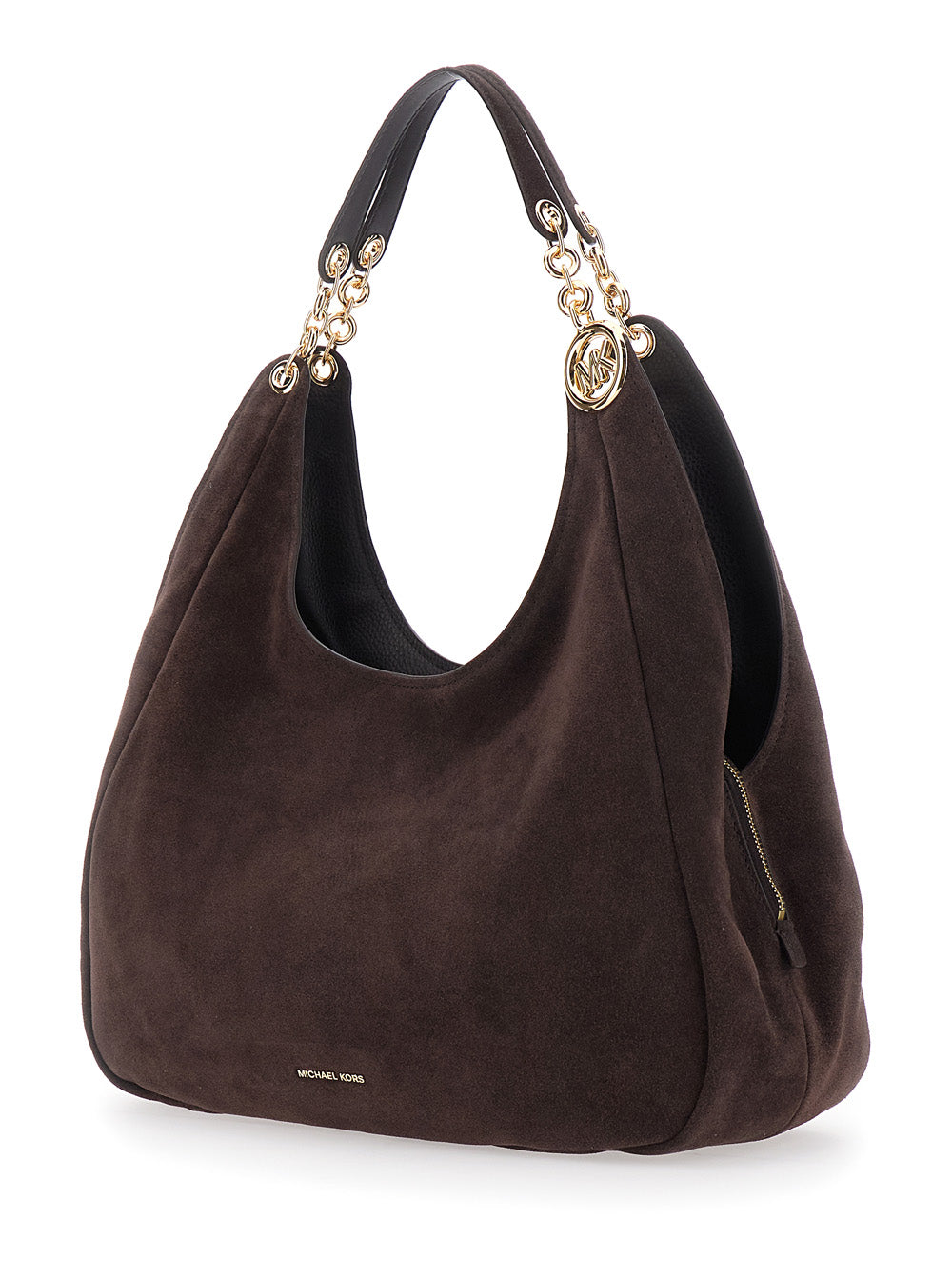 MICHAEL MICHAEL KORS Michael Michael Kors Women Ellie Large Tote Bag With Metal Details And Logo, In Leather, Brown, Woman
