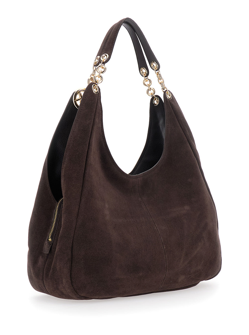 MICHAEL MICHAEL KORS Michael Michael Kors Women Ellie Large Tote Bag With Metal Details And Logo, In Leather, Brown, Woman