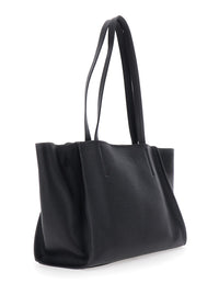 MICHAEL MICHAEL KORS Michael Michael Kors Women Hamilton Moderne Lg East West Fold Tote With Elegant Details In Leather And Metal, Tech Fabric, Black Color, Unisex