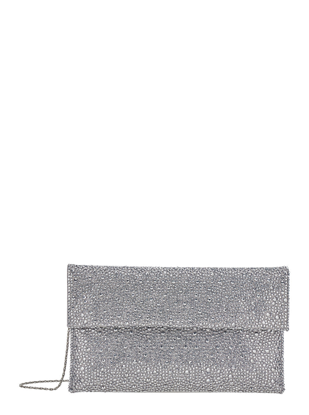 TWENTY FOURHAITCH Twenty Fourhaitch Women Clutch Entirely Covered In Strass With Custom Metal Chain For Women