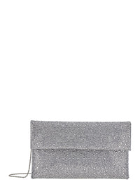 TWENTY FOURHAITCH Twenty Fourhaitch Women Clutch Entirely Covered In Strass With Custom Metal Chain For Women