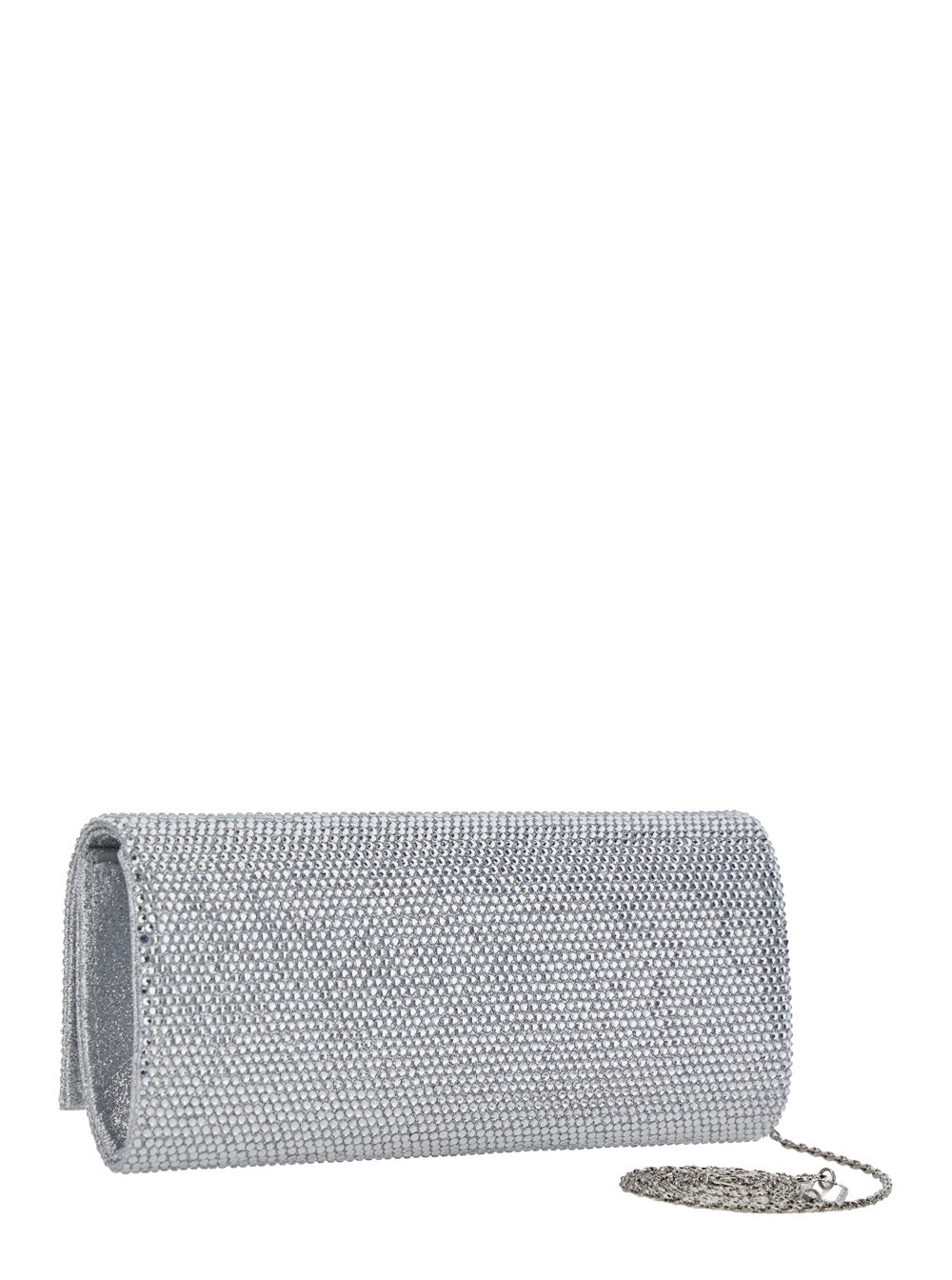 TWENTY FOURHAITCH Twenty Fourhaitch Women French 75 Clutch With Rhinestones And Thin Shoulder Strap. Metallic. Woman.