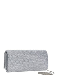 TWENTY FOURHAITCH Twenty Fourhaitch Women French 75 Clutch With Rhinestones And Thin Shoulder Strap. Metallic. Woman.