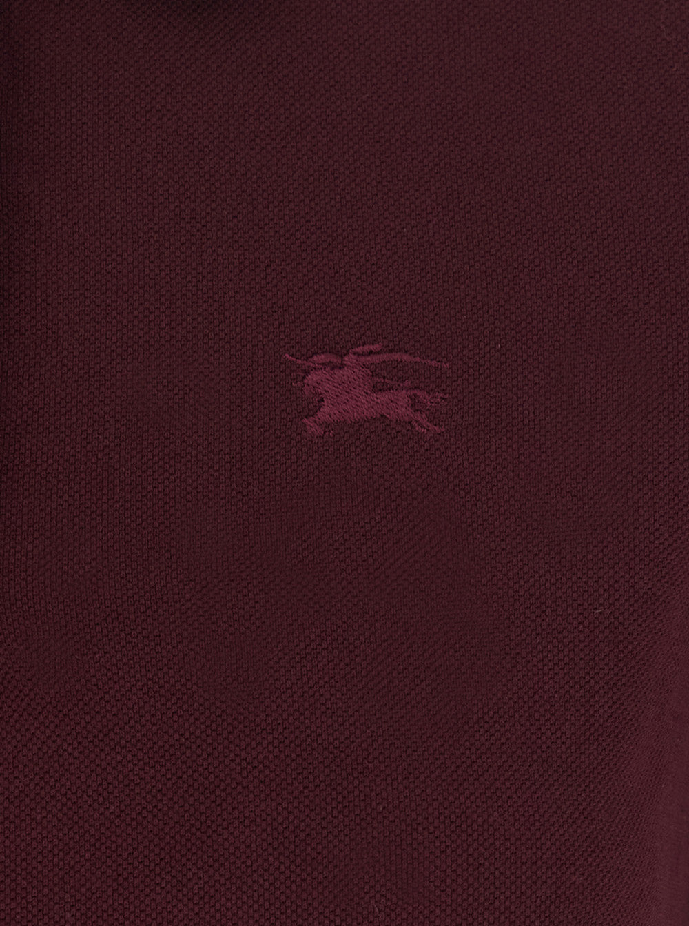 BURBERRY Burberry Women 'Iris' Bordeaux Dress With Classic Collar With Motif Check And Ekd Embroidery On The Front In Cotton For Women