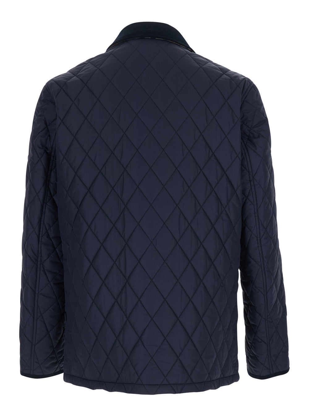 BURBERRY Burberry Men Blue Jacket With A Classic Collar And Two Front Pockets In Tech Fabric For Men
