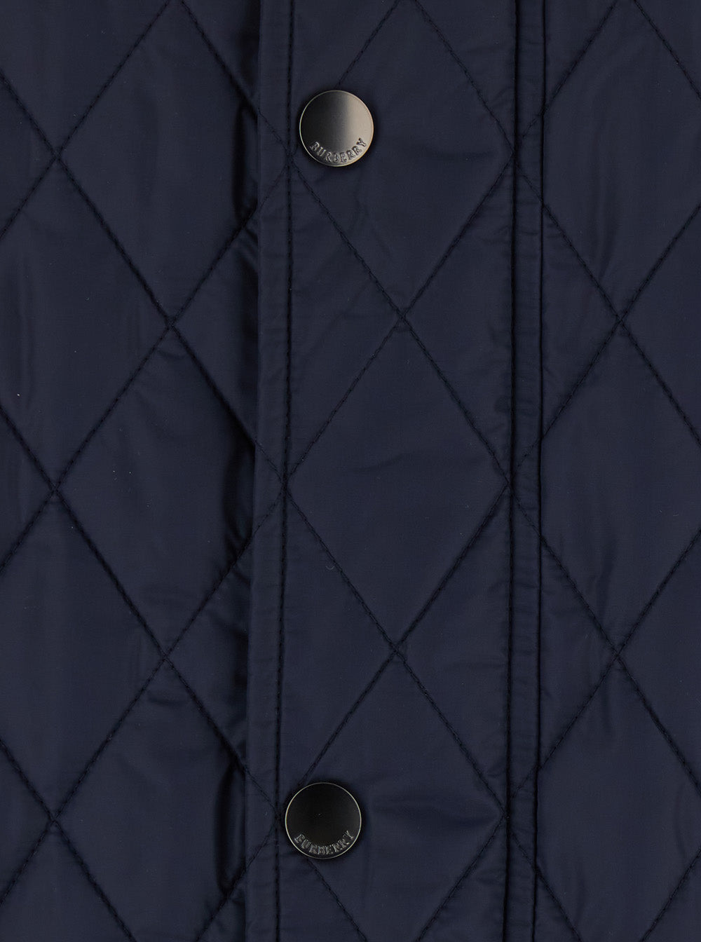 BURBERRY Burberry Men Blue Jacket With A Classic Collar And Two Front Pockets In Tech Fabric For Men