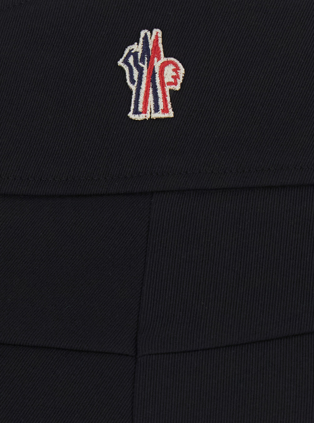 Moncler Grenoble Women Black Stretch Pants With Logo Patch On The Back In Tech Fabric Women