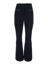 MONCLER GRENOBLE Moncler Grenoble Women Black Ski Pants With Zip Pockets And Logo Patch On The Back In Tech Fabric For Women