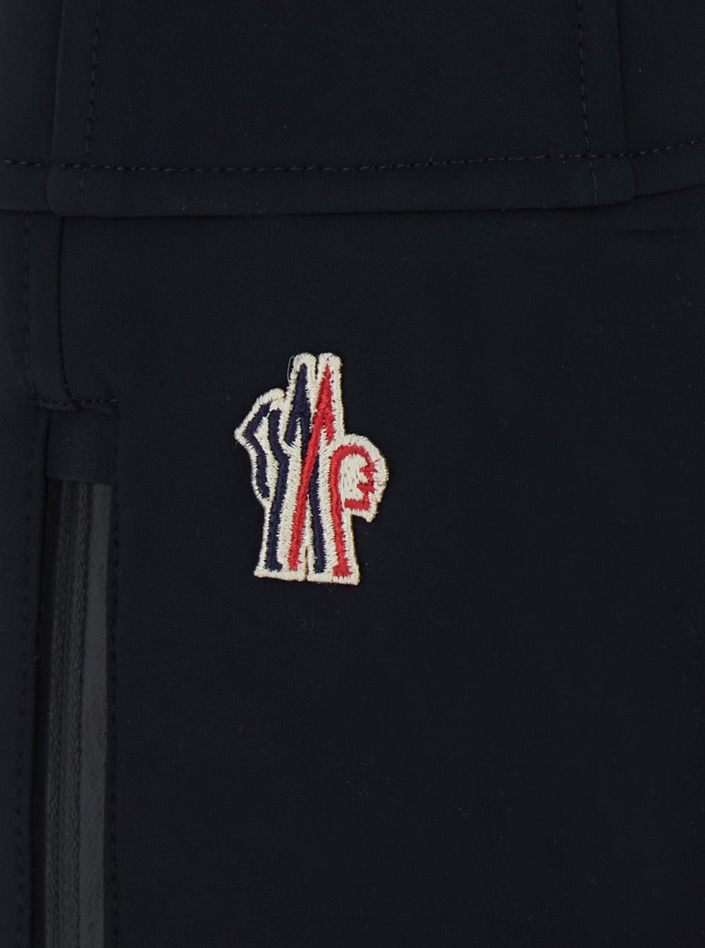 MONCLER GRENOBLE Moncler Grenoble Women Black Ski Pants With Zip Pockets And Logo Patch On The Back In Tech Fabric For Women