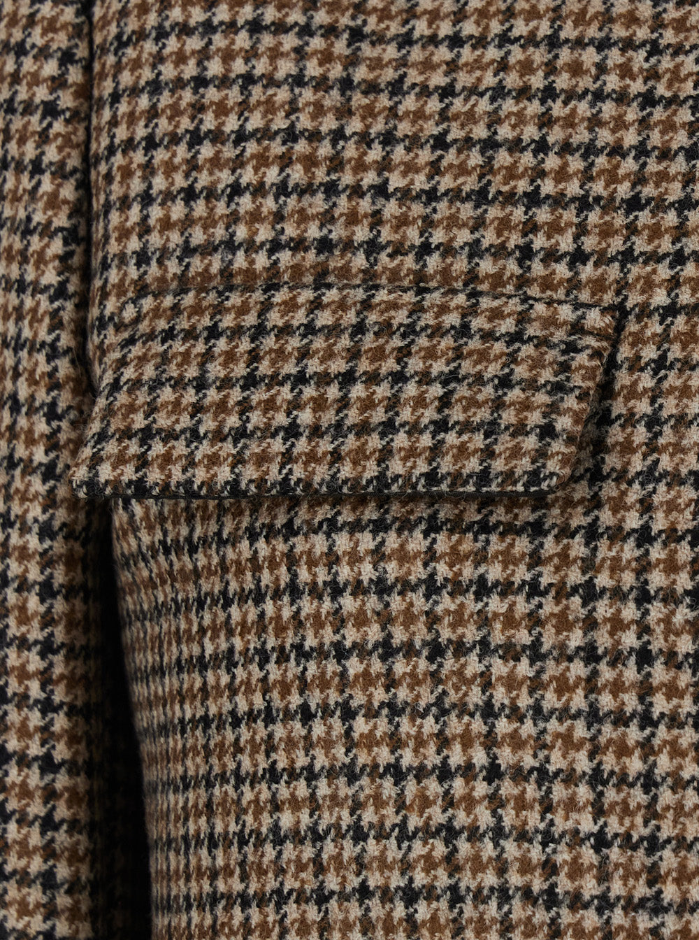 P.A.R.O.S.H. Women Beige Jacket With Classic Collar And All-Over Check Motif In Wool For Women