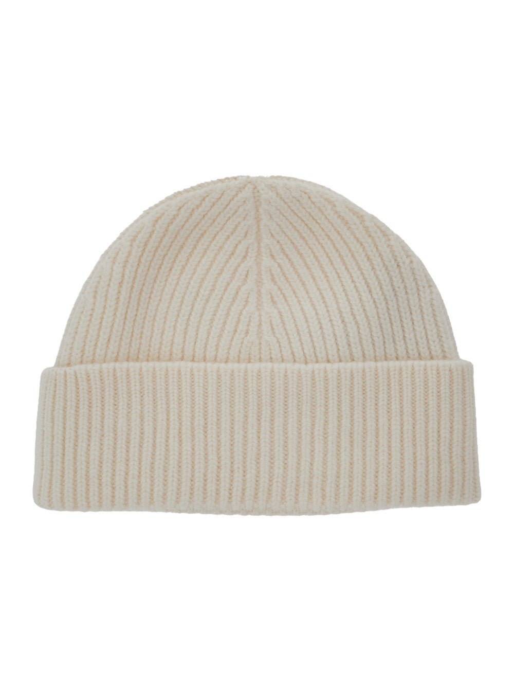 Ami Paris Men White Beanie With Adc Embroidery On The Front In Wool For Men