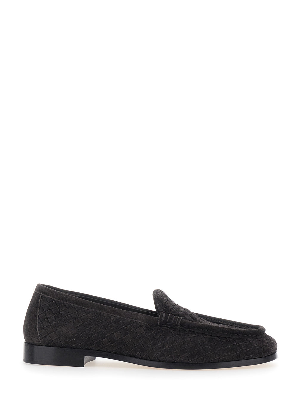 Bottega Veneta Men Silenzio Loafer Design Intrecciiato Camoscio