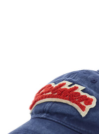GOLDEN GOOSE Golden Goose Men Journey Hat With Logo And Cotton Fabric, Blue, Unisex
