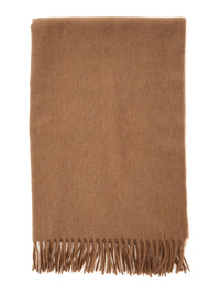 Max Mara Women Tartan Scarf With Elegant Details In Mixed Fabric And Beige For Women