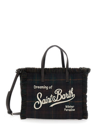 MC2 SAINT BARTH Mc2 Saint Barth Women Shoulder Bag Colette Wool N With Tartan And Brown Polyester Unisex