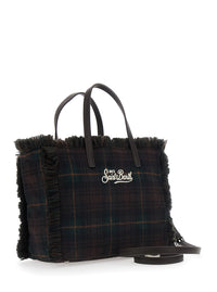 MC2 SAINT BARTH Mc2 Saint Barth Women Shoulder Bag Colette Wool N With Tartan And Brown Polyester Unisex