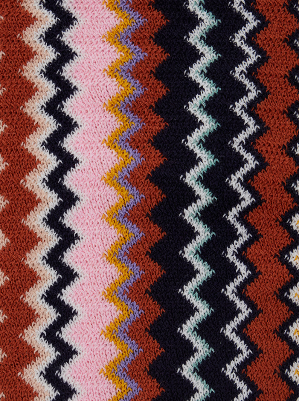 MISSONI Missoni Women Multicolored Scarf With Zigzag Motif In Tech Fabric And Woman