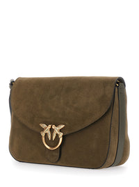 PINKO Pinko Women Shoulder Bag With Suede Details Green Women