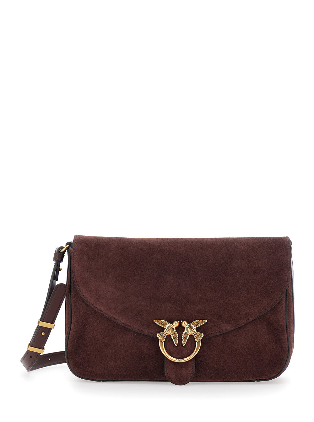 PINKO Pinko Women Shoulder Bag 'Love Satchel Classic' In Suede Bordeaux Woman