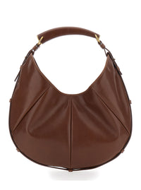 SAINT LAURENT Saint Laurent Women Medium Mombasa Supple Calfskin Semi Shiny And Leather Covered Handle