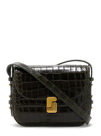 SOEUR Soeur Women Bellissima Mini Is A Green Leather Crossbody Bag For Women