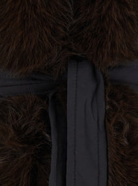 The Andamane Women Brina Jacket With Synthetic Fur Details And Tech Fabric, Black, Women