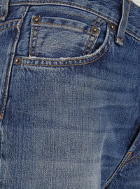 Acne Studios Women Blue Jeans With Five-Pocket Design In Denim