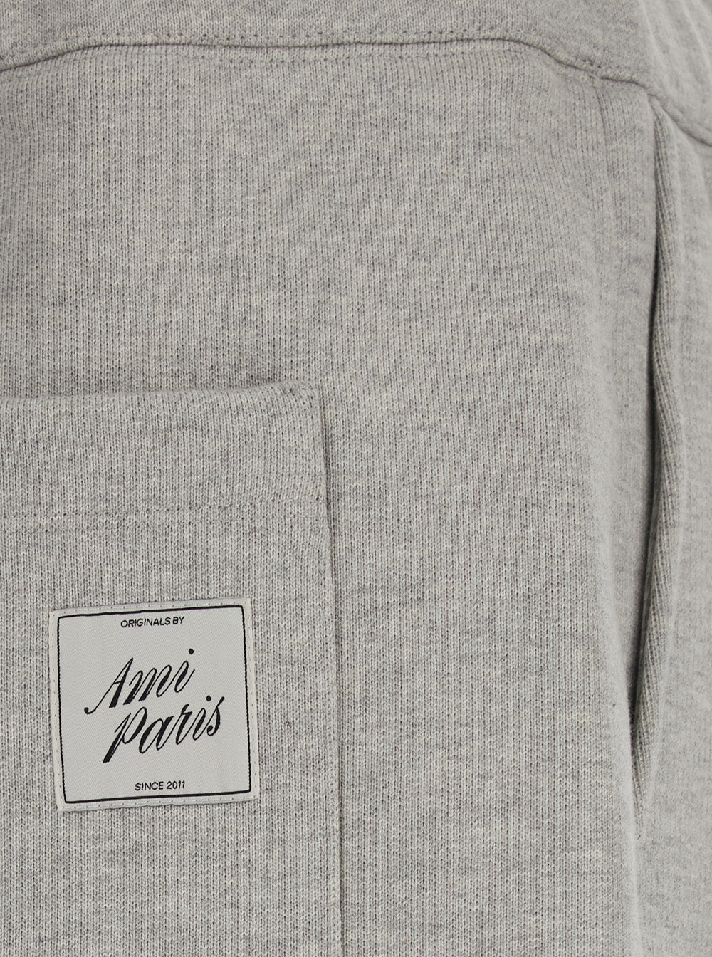 Ami Paris Women Jogging With Heritage Label Ami Paris In Gray Unisex