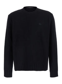 Gucci Men Girocollo Con Gg Ricamo A Petto