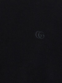 Gucci Men Girocollo Con Gg Ricamo A Petto