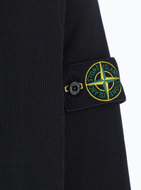 Stone Island Men Essential Black Tech Fabric Sweatshirt For Men
