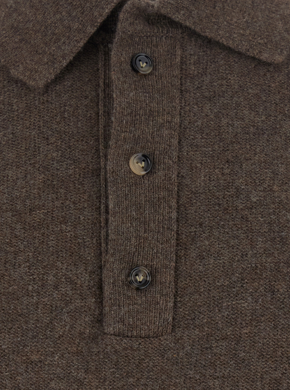 Bottega Veneta Men Wool Classic Knit Sweater/ Mudstone Melange