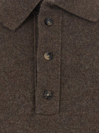 Bottega Veneta Men Wool Classic Knit Sweater/ Mudstone Melange