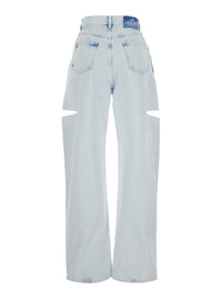 MAISON MARGIELA Maison Margiela Women Pants Five-Pocket Design With 100% Cotton Light Blue Men