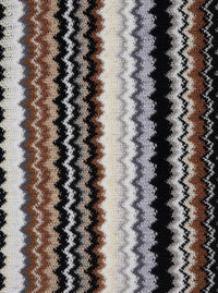 Missoni Women Scarf In Wool And Viscose With Missoni Motif And Brown Unisex