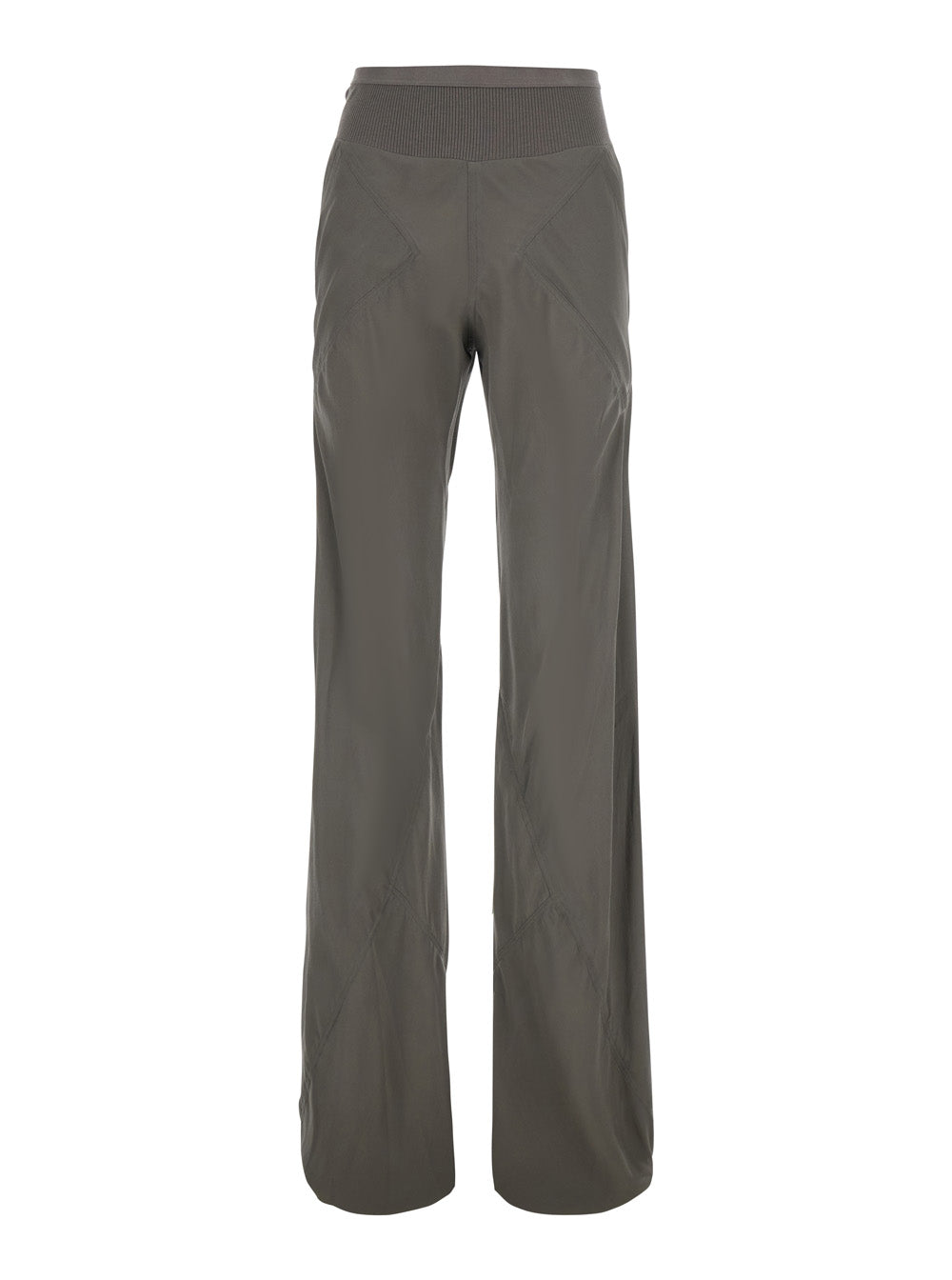 RICK OWENS Rick Owens Women Gray Bias Dust Trousers In Fabric For Clothing
