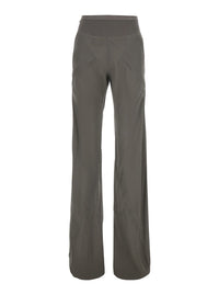 RICK OWENS Rick Owens Women Gray Bias Dust Trousers In Fabric For Clothing