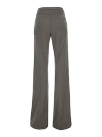 RICK OWENS Rick Owens Women Gray Bias Dust Trousers In Fabric For Clothing